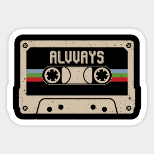 Personalized Alvvays Name Birthday Vintage Cassette Tape Sticker